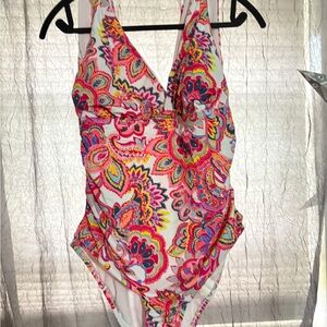Time and Tru Vibrant Paisley Swimsuit